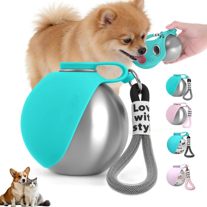 HAPPY PETS™ Portable Dog Water Bottle with Bowl