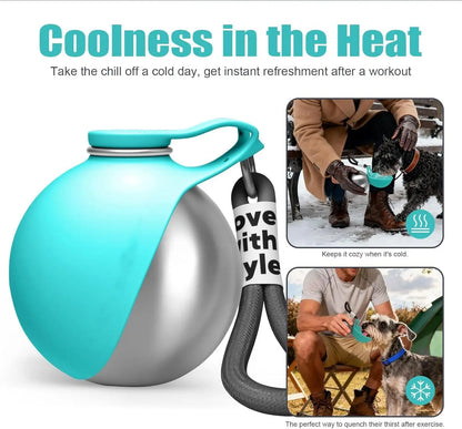 HAPPY PETS™ Portable Dog Water Bottle with Bowl